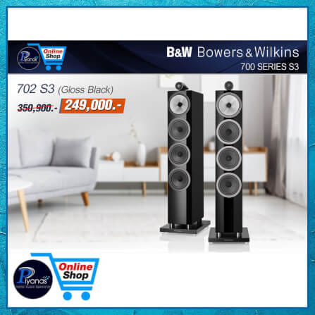 ลำโพงตั้งพื้น BOWERS & WILKINS : 702S3 (GLOSS BLACK)_1